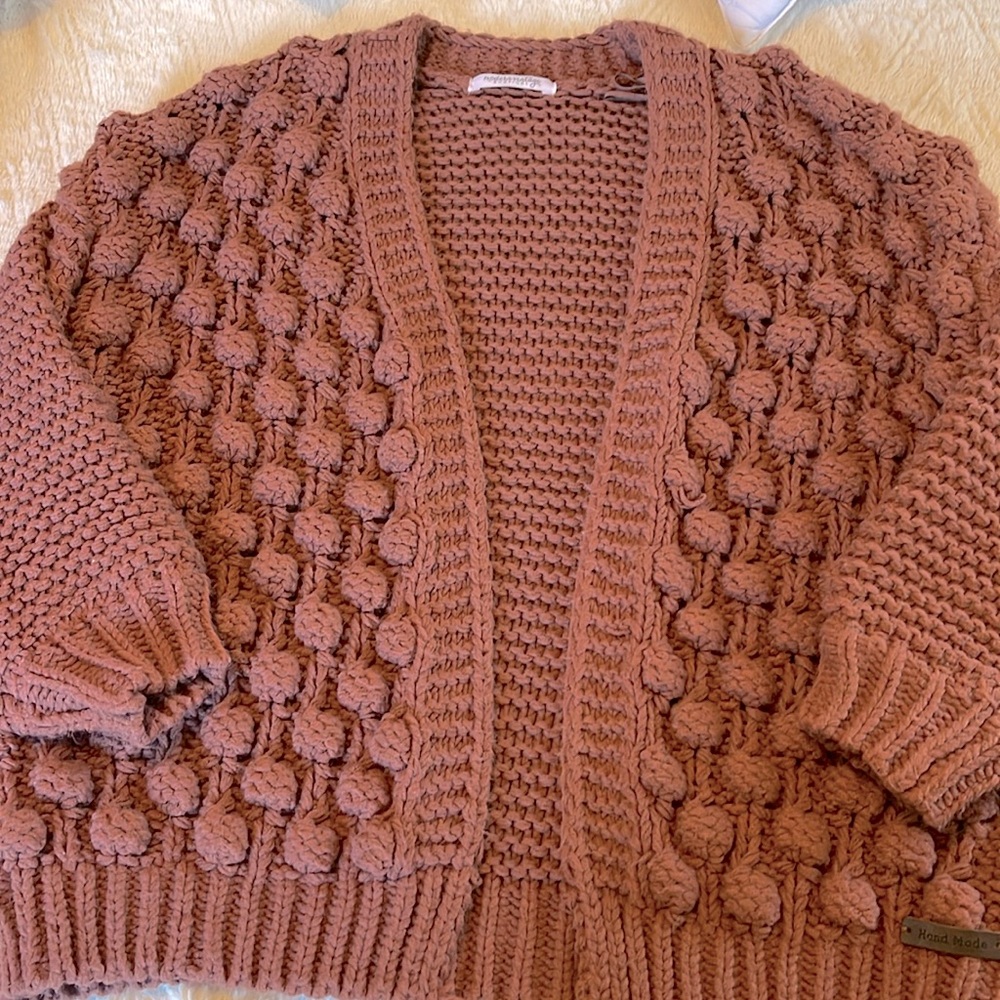 Modern Vintage Boutique Handmade Bubble Sweater